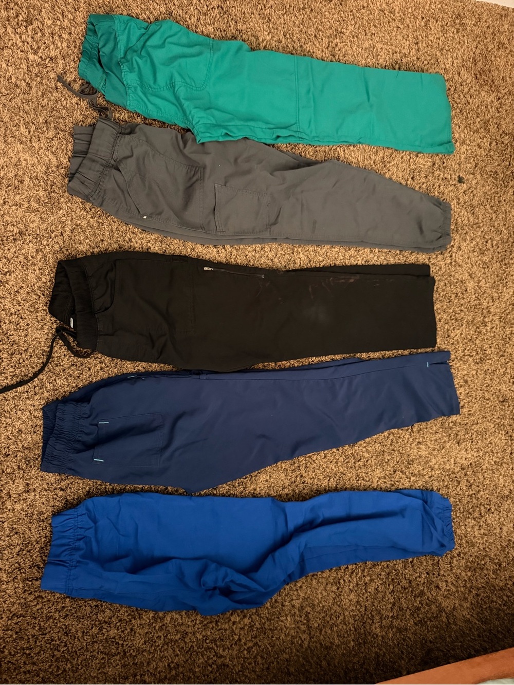 Women’s Elastic Waist Jogger Pants - Teal, Gray, Black, Navy, Royal Blue